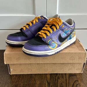 💎 Nike Dunk Low | PRM Fun House Edition | Santa Cruz | Skate Shoes | Size 6Y